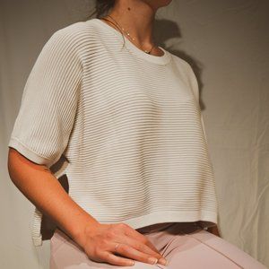 Babaton Ribbed Short Sleeve